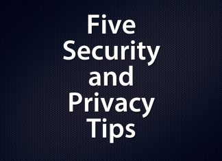 Five Security and PrivacyTips