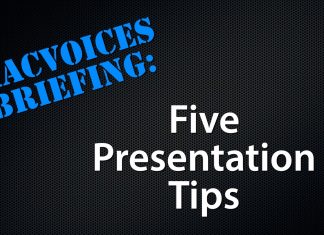 MacVoices Briefing Five Presentation Tips