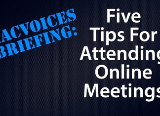 Five Tips For Attending Online Meetings